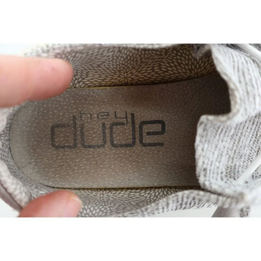 Hey Dude Wendy Size 9 Women’s Slip On Shoes Comfy Stretch Cloud Gray